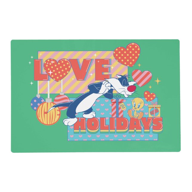 LOONEY TUNES™ | SYLVESTER™ & TWEETY™Love Holidays Placemat (Front)