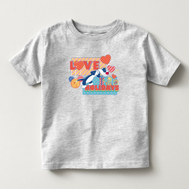 LOONEY TUNES™ | SYLVESTER™ & TWEETY™Love Holidays Toddler T-shirt (Front)