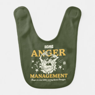 LOONEY TUNES™  TAZ™ ACME Anger Management Baby Bib