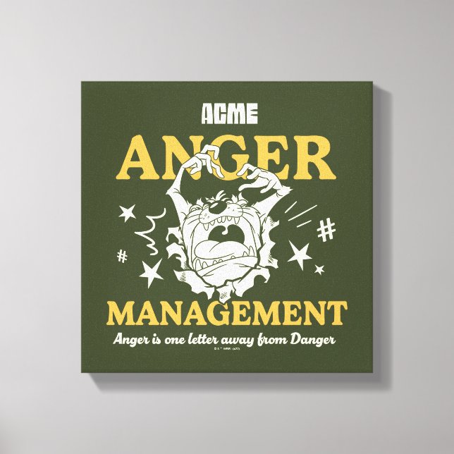 LOONEY TUNES™ |TAZ™ ACME Anger Management Canvas Print (Front)