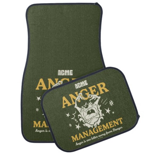 LOONEY TUNES TAZ ACME Anger Management Car Floor Mat