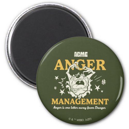LOONEY TUNES TAZ ACME Anger Management Magnet