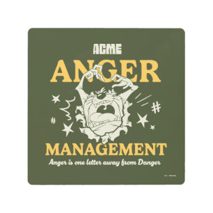 LOONEY TUNES™  TAZ™ ACME Anger Management Metal Print
