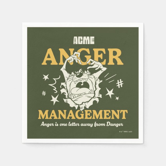 LOONEY TUNES™ |TAZ™ ACME Anger Management Napkins (Front)