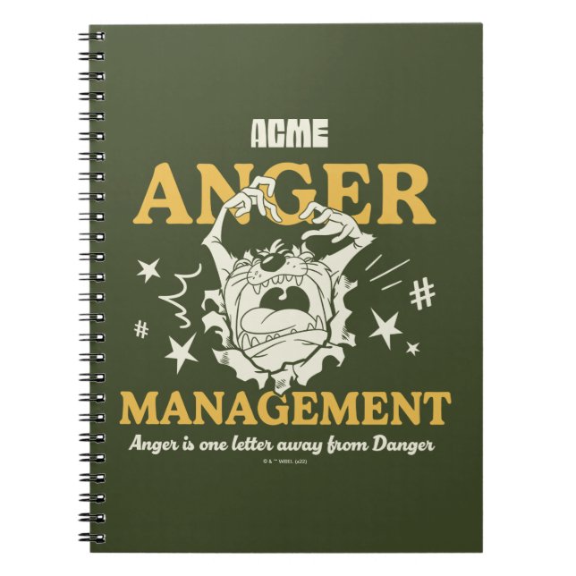 LOONEY TUNES™ |TAZ™ ACME Anger Management Notebook (Front)