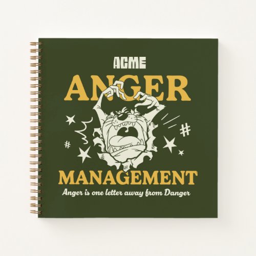 LOONEY TUNES TAZ ACME Anger Management Notebook