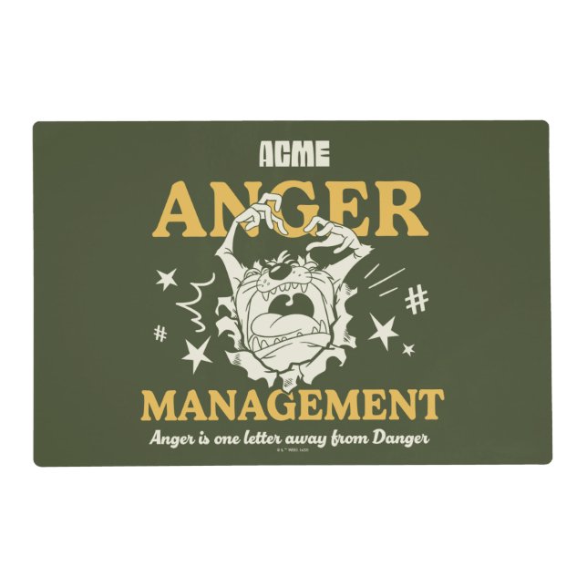 LOONEY TUNES™ |TAZ™ ACME Anger Management Placemat (Front)