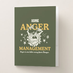 LOONEY TUNES™ TAZ™ ACME Anger Management Pocket Folder