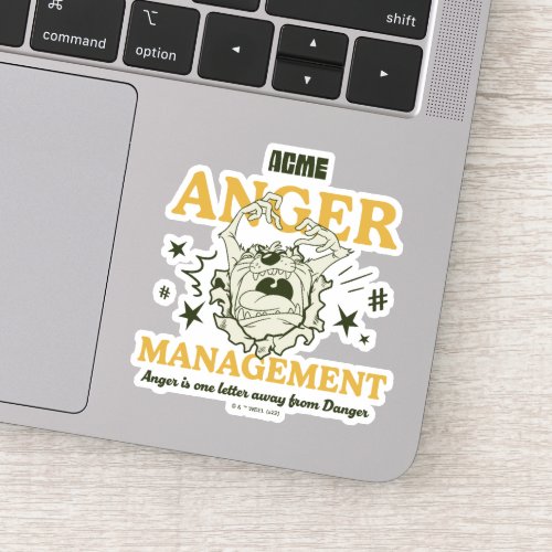 LOONEY TUNES TAZ ACME Anger Management Sticker