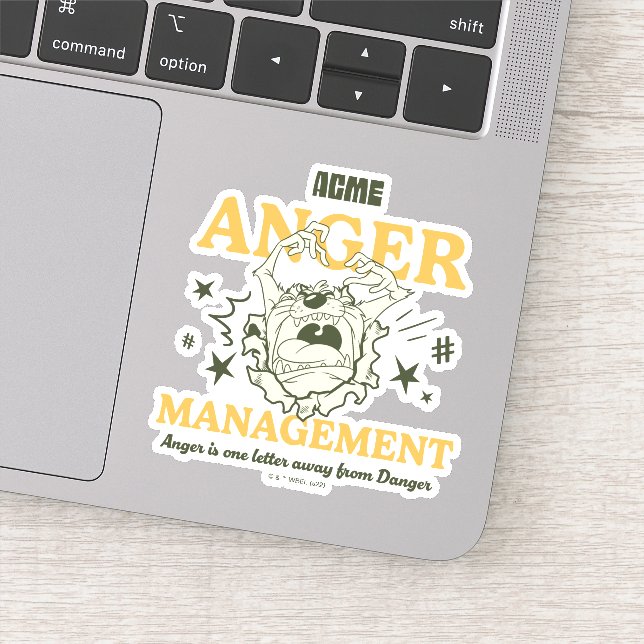 LOONEY TUNES™ |TAZ™ ACME Anger Management Sticker (Detail)