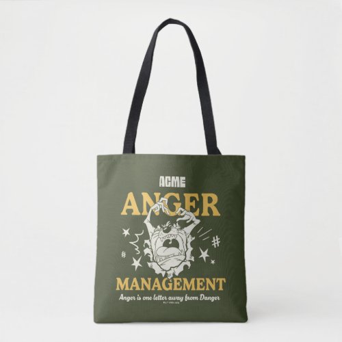 LOONEY TUNES TAZ ACME Anger Management Tote Bag
