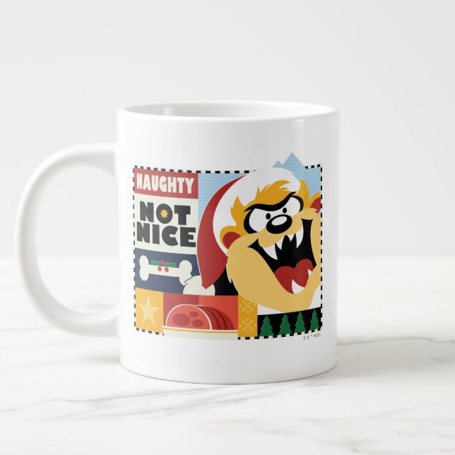 LOONEY TUNES™ TAZ™ Naughty Not Nice Giant Coffee Mug (Left)