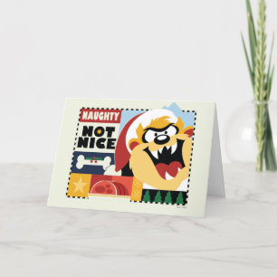 LOONEY TUNES™ TAZ™ Naughty Not Nice Holiday Card