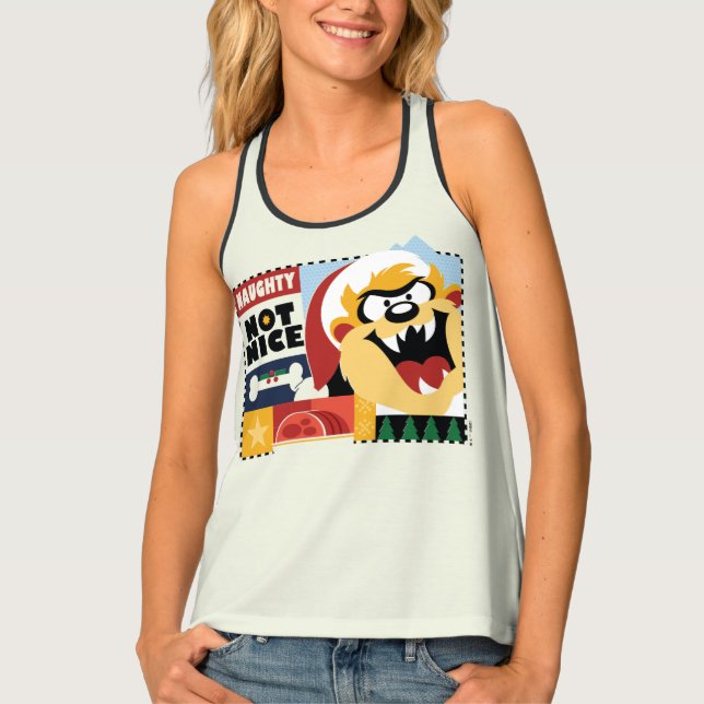 LOONEY TUNES™ TAZ™ Naughty Not Nice Tank Top (Front)