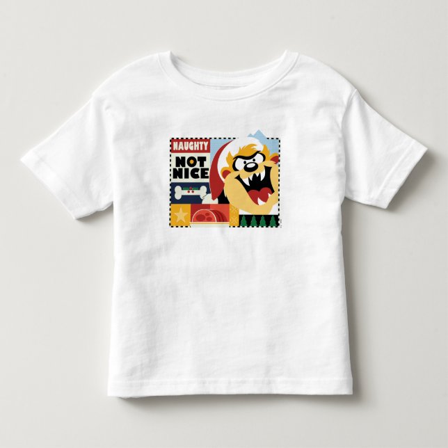 LOONEY TUNES™ TAZ™ Naughty Not Nice Toddler T-shirt (Front)