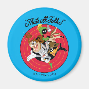 LOONEY TUNES™ "THAT'S ALL FOLKS!™" Bullseye Group Magnet