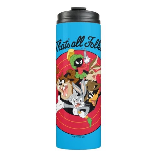 LOONEY TUNES THATS ALL FOLKS Bullseye Group Thermal Tumbler