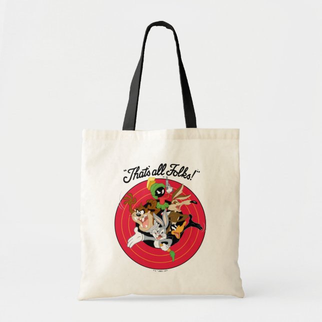 LOONEY TUNES™ "THAT'S ALL FOLKS!™" Bullseye Group Tote Bag (Front)