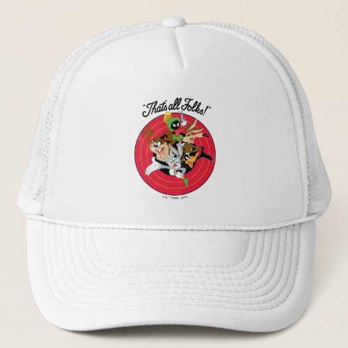 LOONEY TUNES THATS ALL FOLKS Bullseye Group Trucker Hat