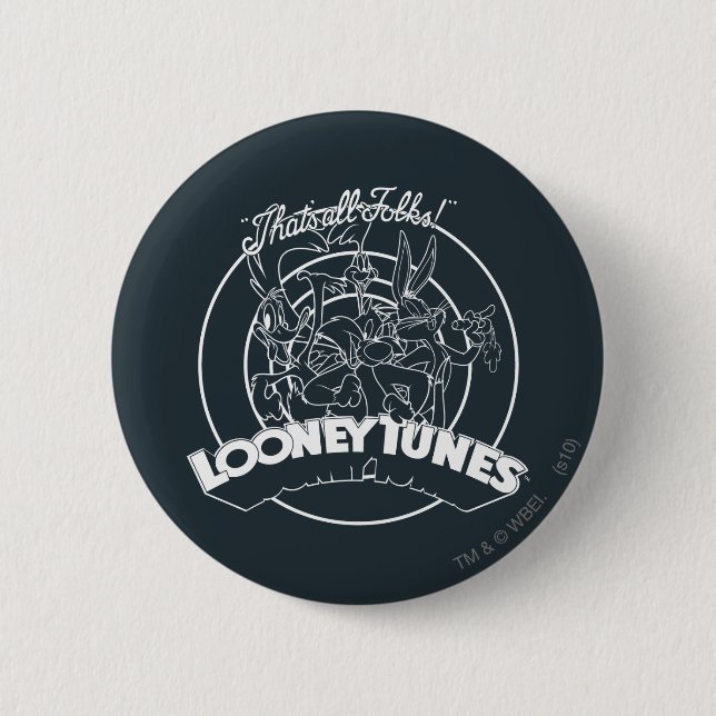 LOONEY TUNES™ THAT'S ALL FOLKS!™ BUTTON (Front)