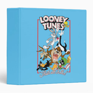 LOONEY TUNES™ "THAT'S ALL FOLKS!™" Group Stack 3 Ring Binder