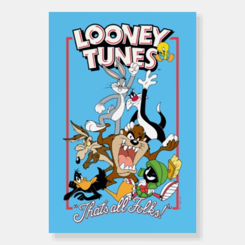 LOONEY TUNES THATS ALL FOLKS Group Stack Foam Board
