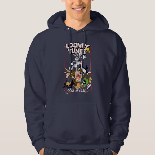 LOONEY TUNES THATS ALL FOLKS Group Stack Hoodie