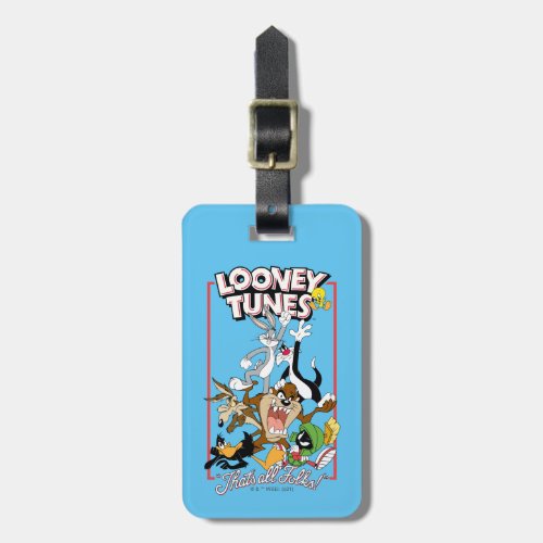 LOONEY TUNES THATS ALL FOLKS Group Stack Luggage Tag