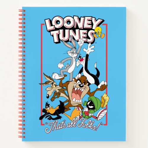 LOONEY TUNES THATS ALL FOLKS Group Stack Notebook
