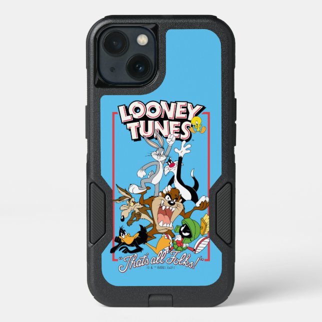 LOONEY TUNES™ "THAT'S ALL FOLKS!™" Group Stack Otterbox iPhone Case (Back)