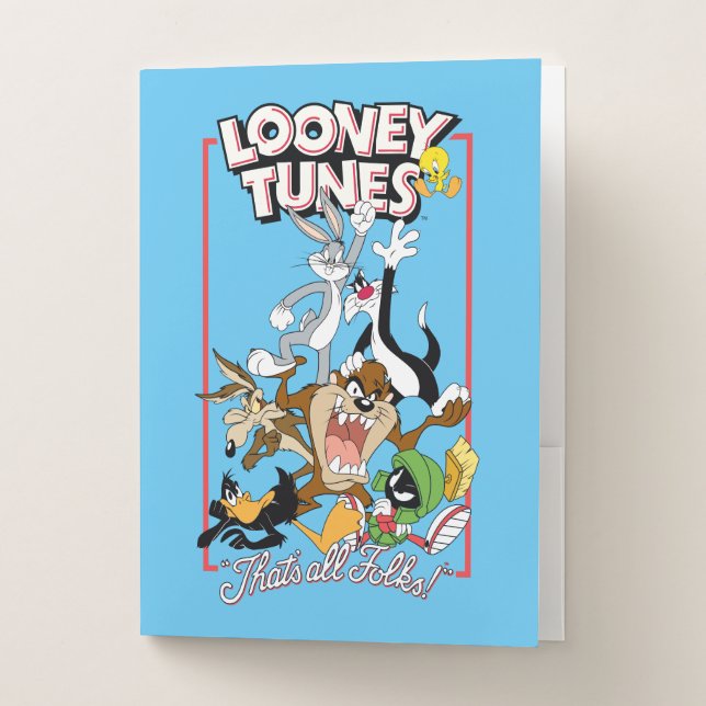 LOONEY TUNES™ "THAT'S ALL FOLKS!™" Group Stack Pocket Folder (Front)
