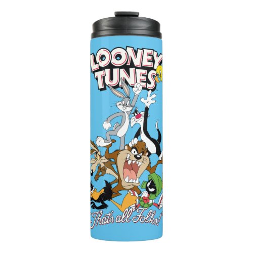 LOONEY TUNES THATS ALL FOLKS Group Stack Thermal Tumbler