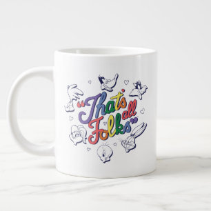 LOONEY TUNES™ - That's All Folks! Pride Badge Giant Coffee Mug