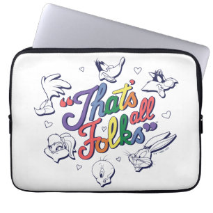 LOONEY TUNES™ - That's All Folks! Pride Badge Laptop Sleeve