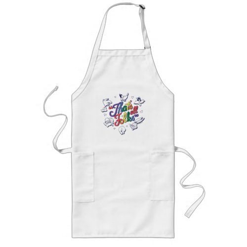 LOONEY TUNES _ Thats All Folks Pride Badge Long Apron