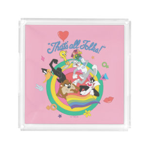 LOONEY TUNES™ - That's All Folks! Pride Bullseye Acrylic Tray