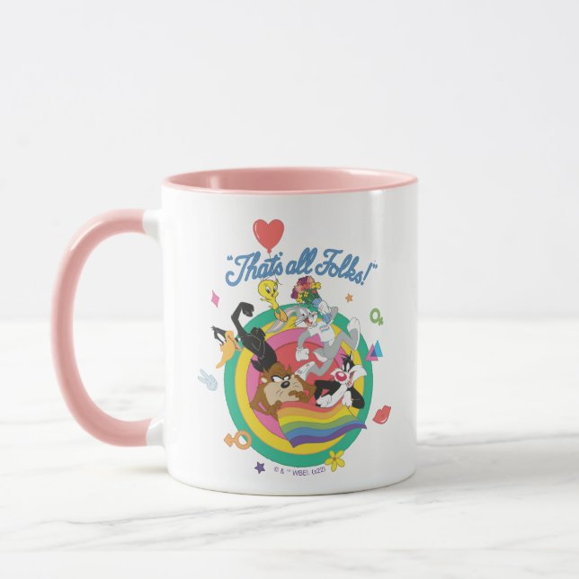 LOONEY TUNES™ - That's All Folks! Pride Bullseye Mug (Left)