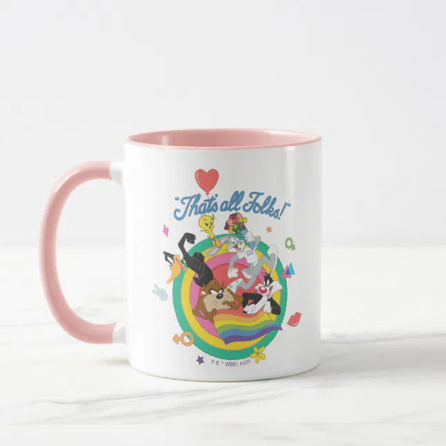 Looney Tunes™ Thats All Folks Pride Bullseye Mug Zazzle