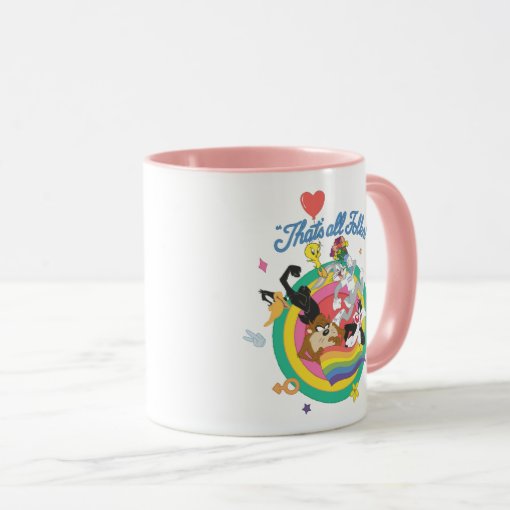 Looney Tunes™ Thats All Folks Pride Bullseye Mug Zazzle