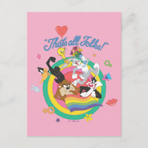 LOONEY TUNES™ - That's All Folks! Pride Bullseye Postcard
