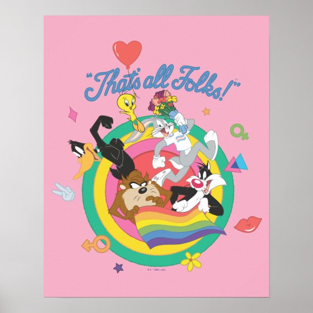LOONEY TUNES™ - That's All Folks! Pride Bullseye Poster (Front)