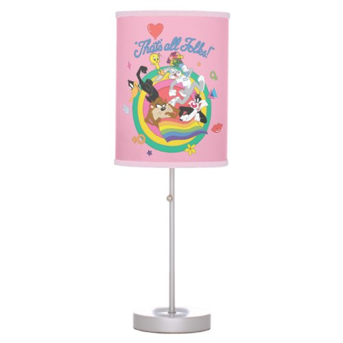 LOONEY TUNES _ Thats All Folks Pride Bullseye Table Lamp