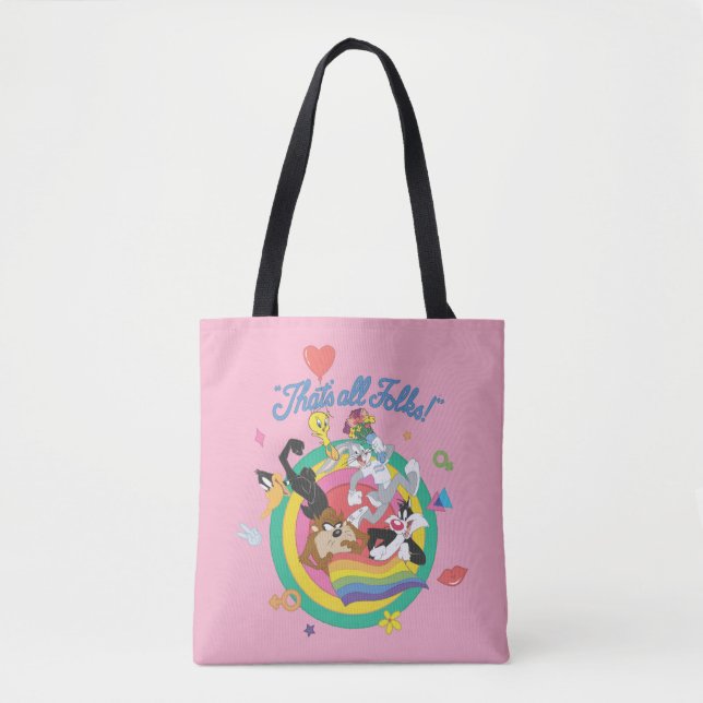 LOONEY TUNES™ - That's All Folks! Pride Bullseye Tote Bag (Front)