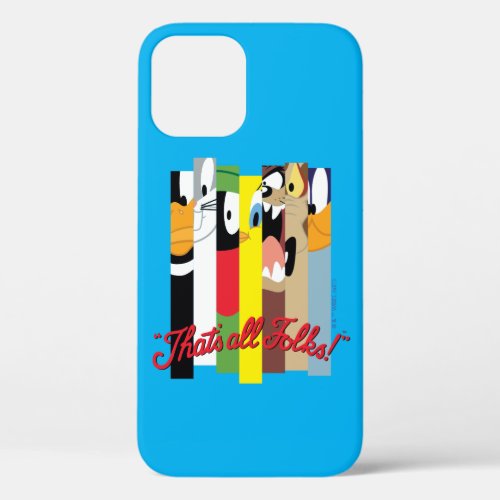 LOONEY TUNES THATS ALL FOLKS Sliced Characters iPhone 12 Case