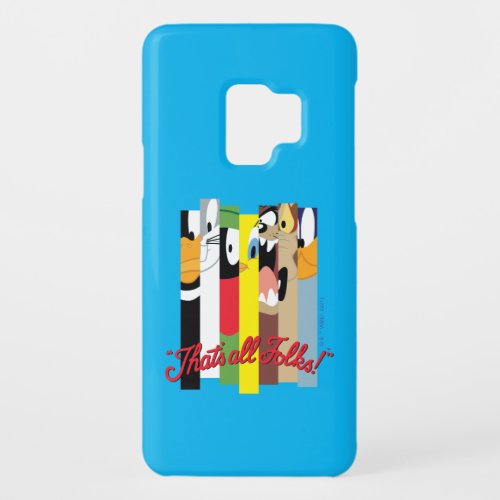 LOONEY TUNES THATS ALL FOLKS Sliced Characters Case_Mate Samsung Galaxy S9 Case