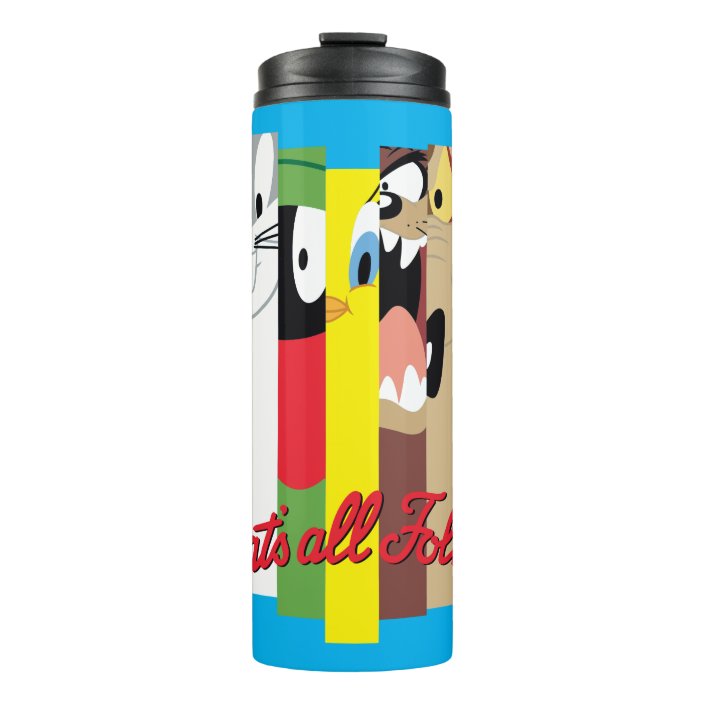 LOONEY TUNES™ THAT'S ALL FOLKS!™ Sliced Characters Thermal Tumbler ...