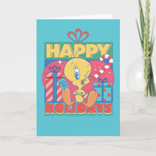 LOONEY TUNES  TWEETY Happy Holidays Card