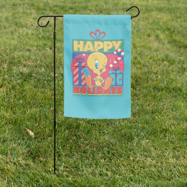 LOONEY TUNES™ | TWEETY™ Happy Holidays Garden Flag (In SItu)