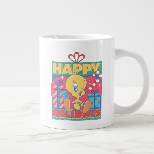 LOONEY TUNES  TWEETY Happy Holidays Giant Coffee Mug