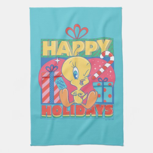 LOONEY TUNES  TWEETY Happy Holidays Kitchen Towel